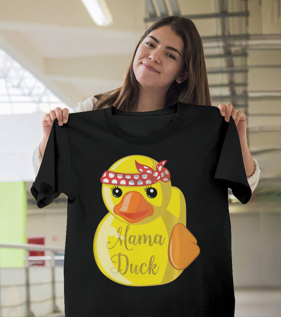 Mama Duck Bandana Polka Dot Style Quack Squad T-Shirt