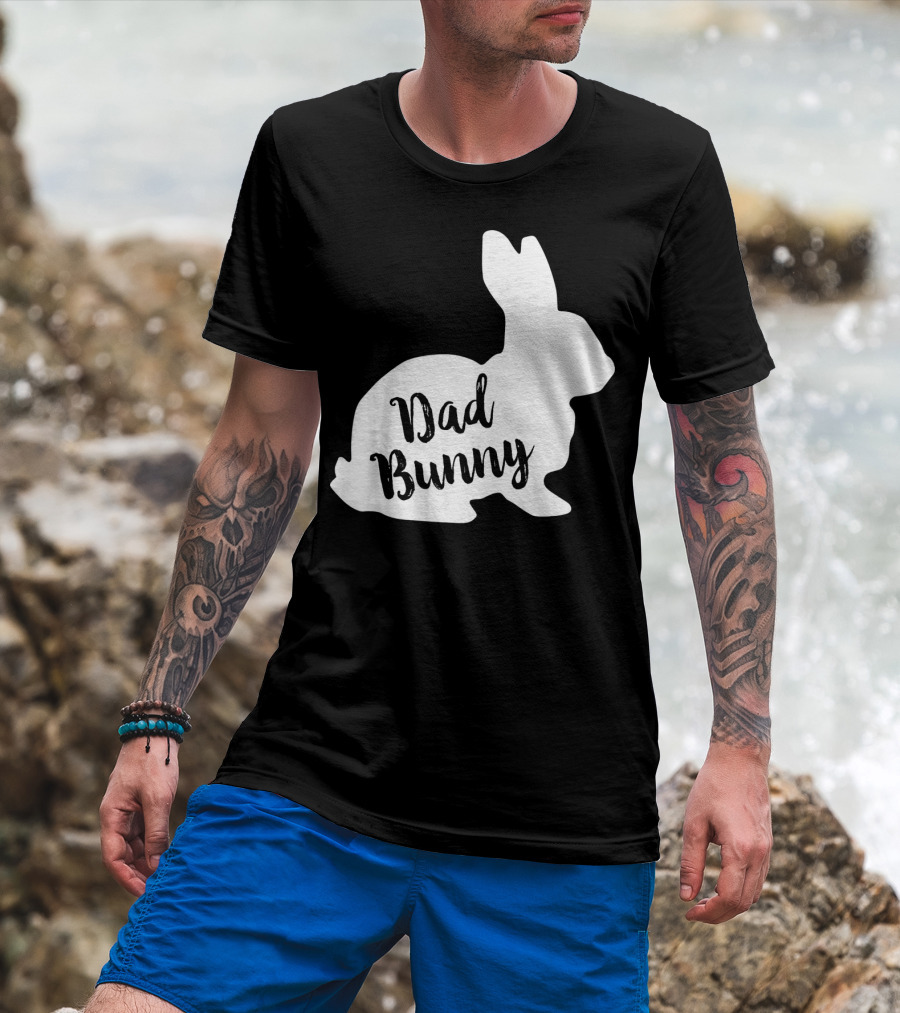 Dad Bunny Easter Family Rabbit T-Shirt