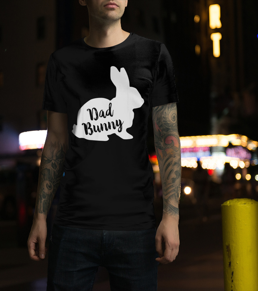 Dad Bunny Easter Family Rabbit T-Shirt