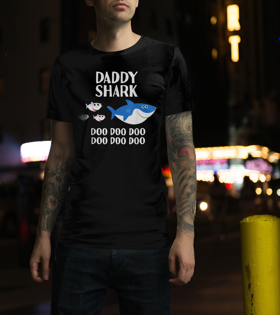 Daddy Shark Doo Doo Doo Doo Doo Doo Matching Family T-Shirt