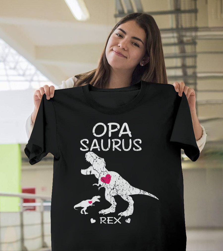 OPA SAURUS REX Dinosaur Hearts T-Shirt