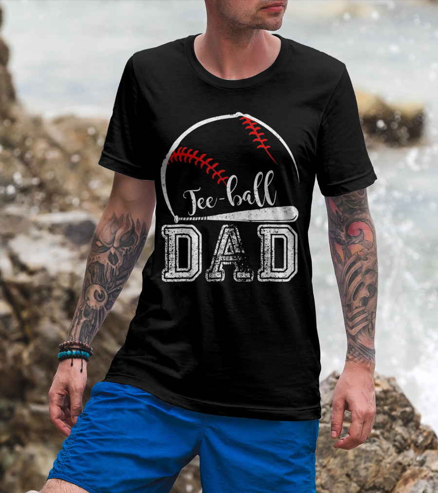 Tee-Ball Dad Mens Sport T-Shirt