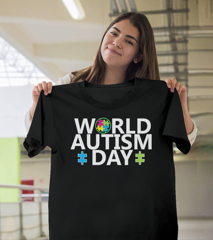 World Autism Day April 2nd Puzzle Symbol Awareness T-Shirt