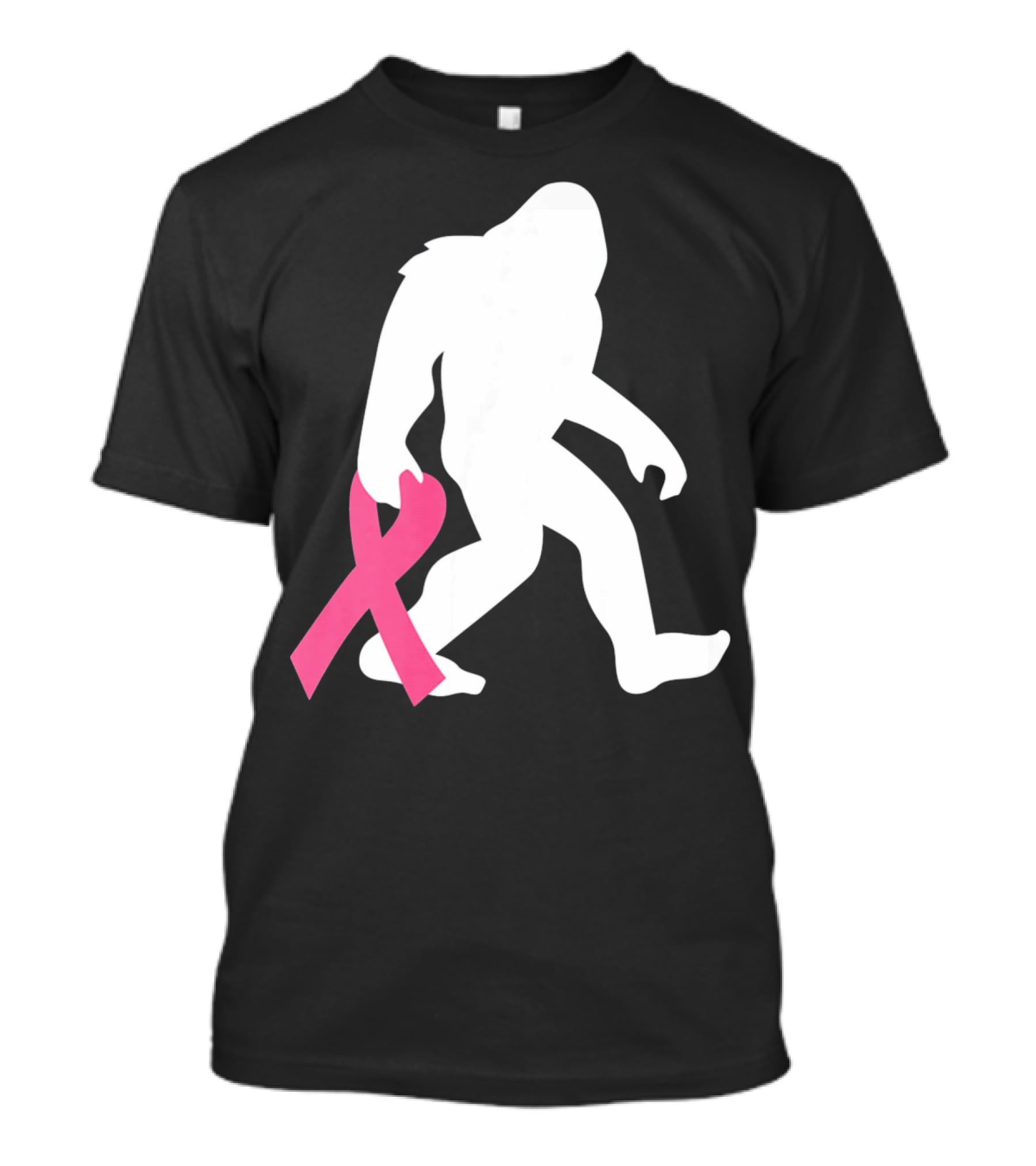Breast Cancer Awareness Bigfoot Pink T-Shirt