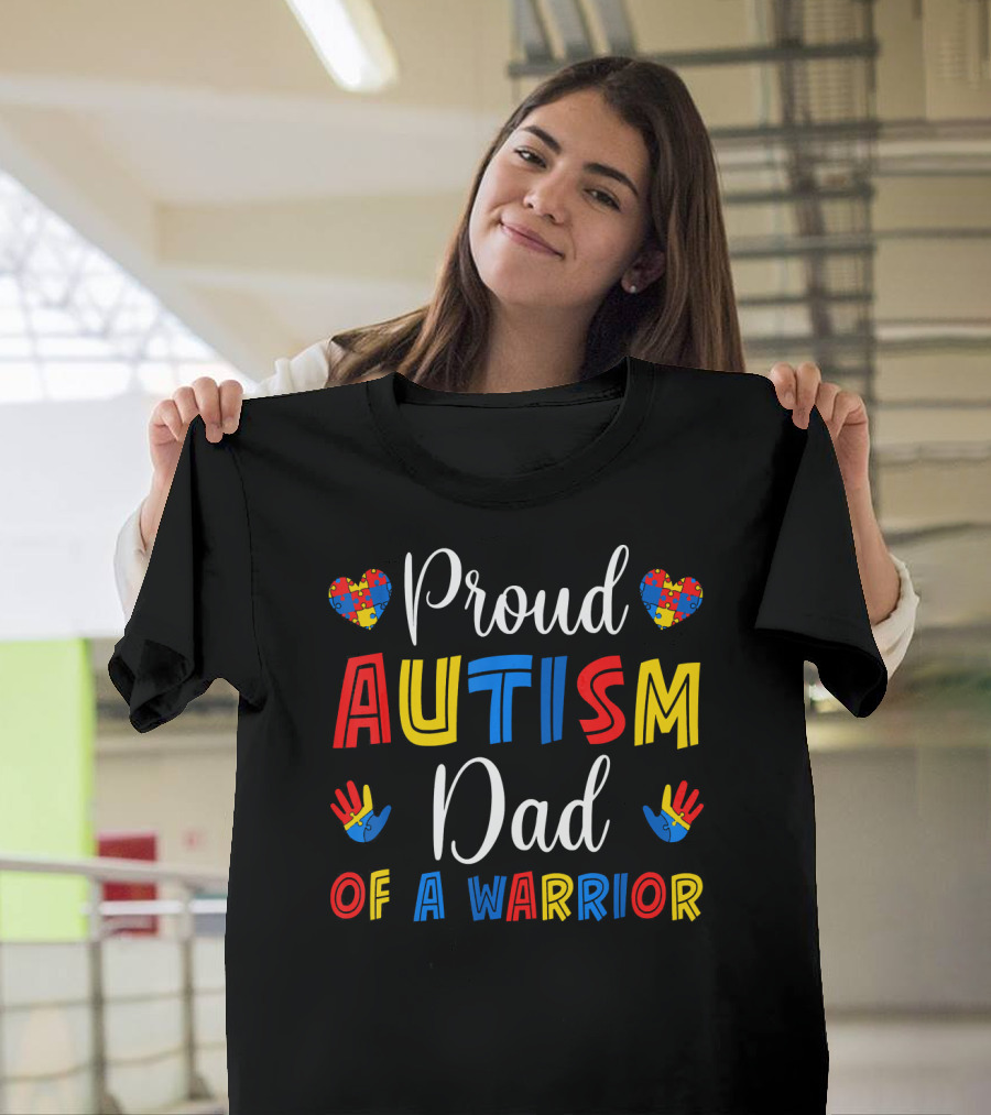 Proud Autism Dad of a Warrior T-Shirt