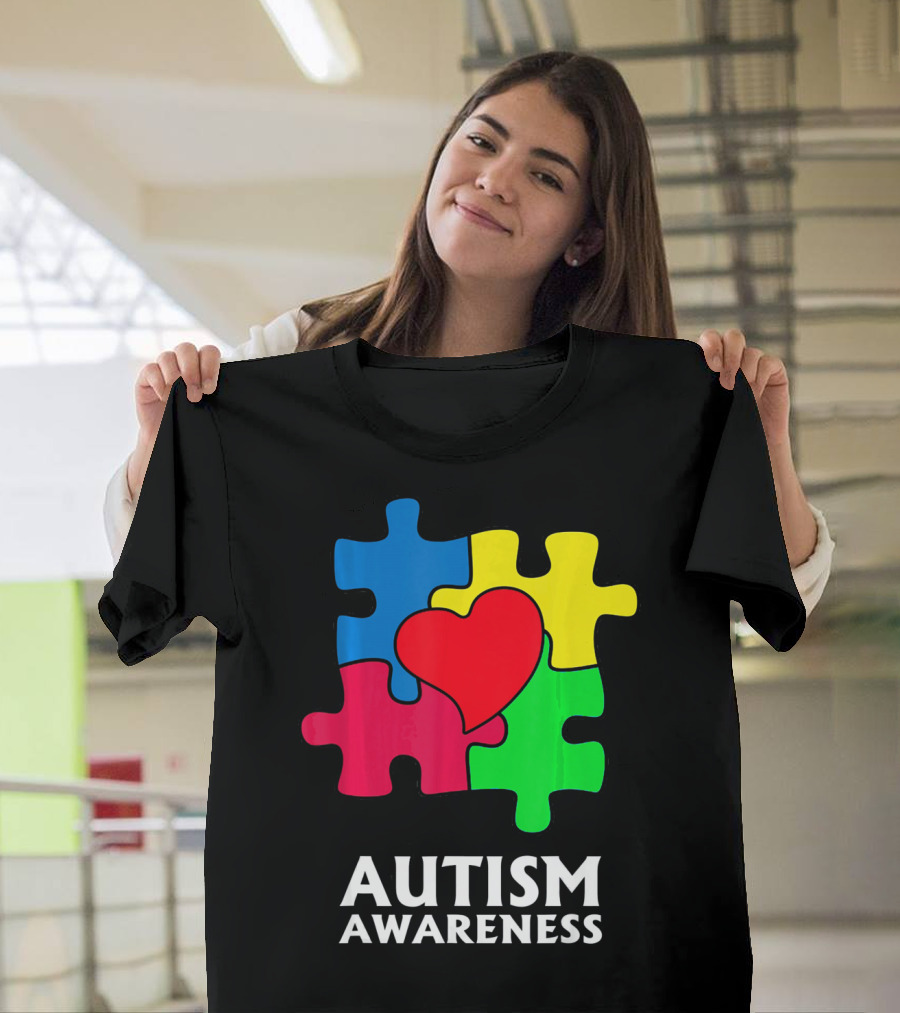Autism Awareness Puzzle Heart Perfect Au T-Shirt