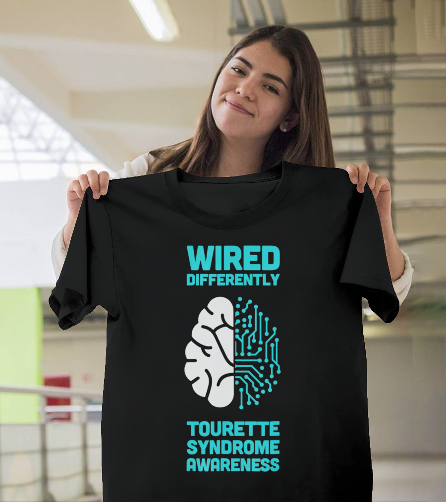 WIRED DIFFERENTLY Tourette Syndrome Awareness T-Shirt