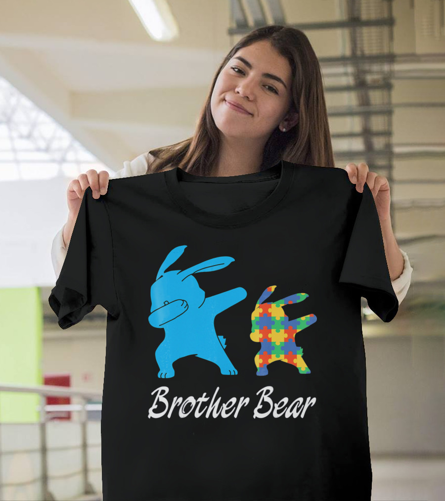 Brother Bear Cute Bunny Puzzle T-Shirt
