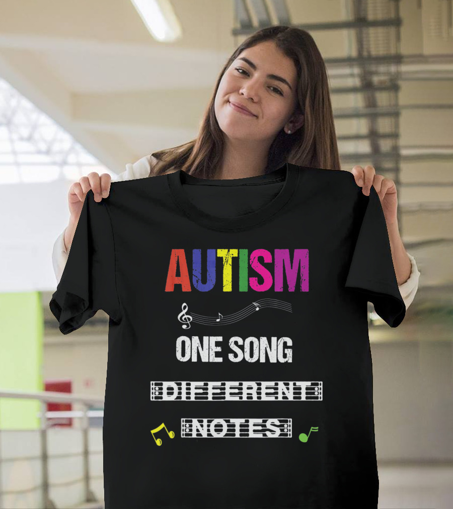 Autism One Song Different Notes T-Shirt