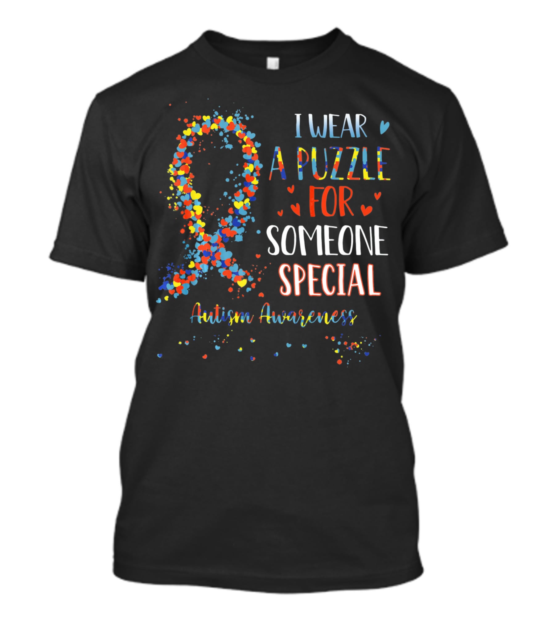 I Wear A Puzzle For Someone Special Autism Awareness T-Shirt