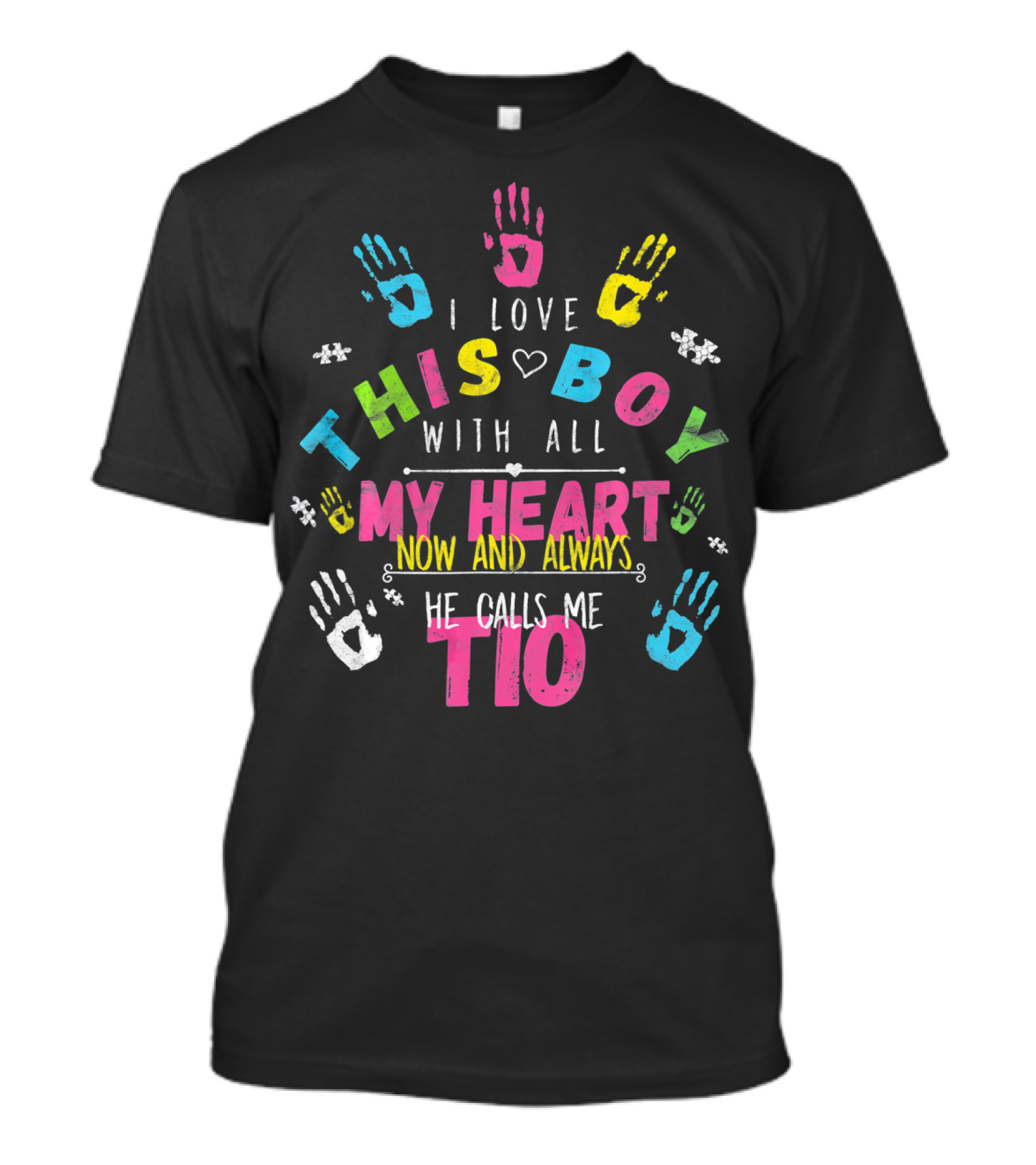 I Love This Boy With All My Heart Now And Always He Calls Me Tio T-Shirt