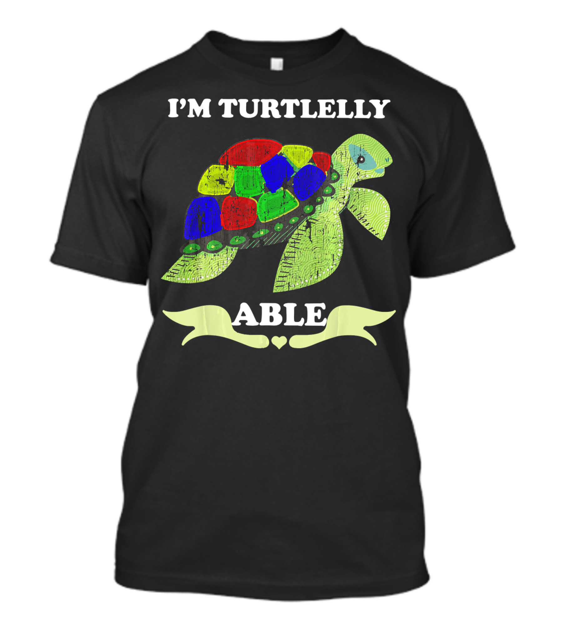 I'm Turtlelly Able Autism Puzzle Turtle T-Shirt