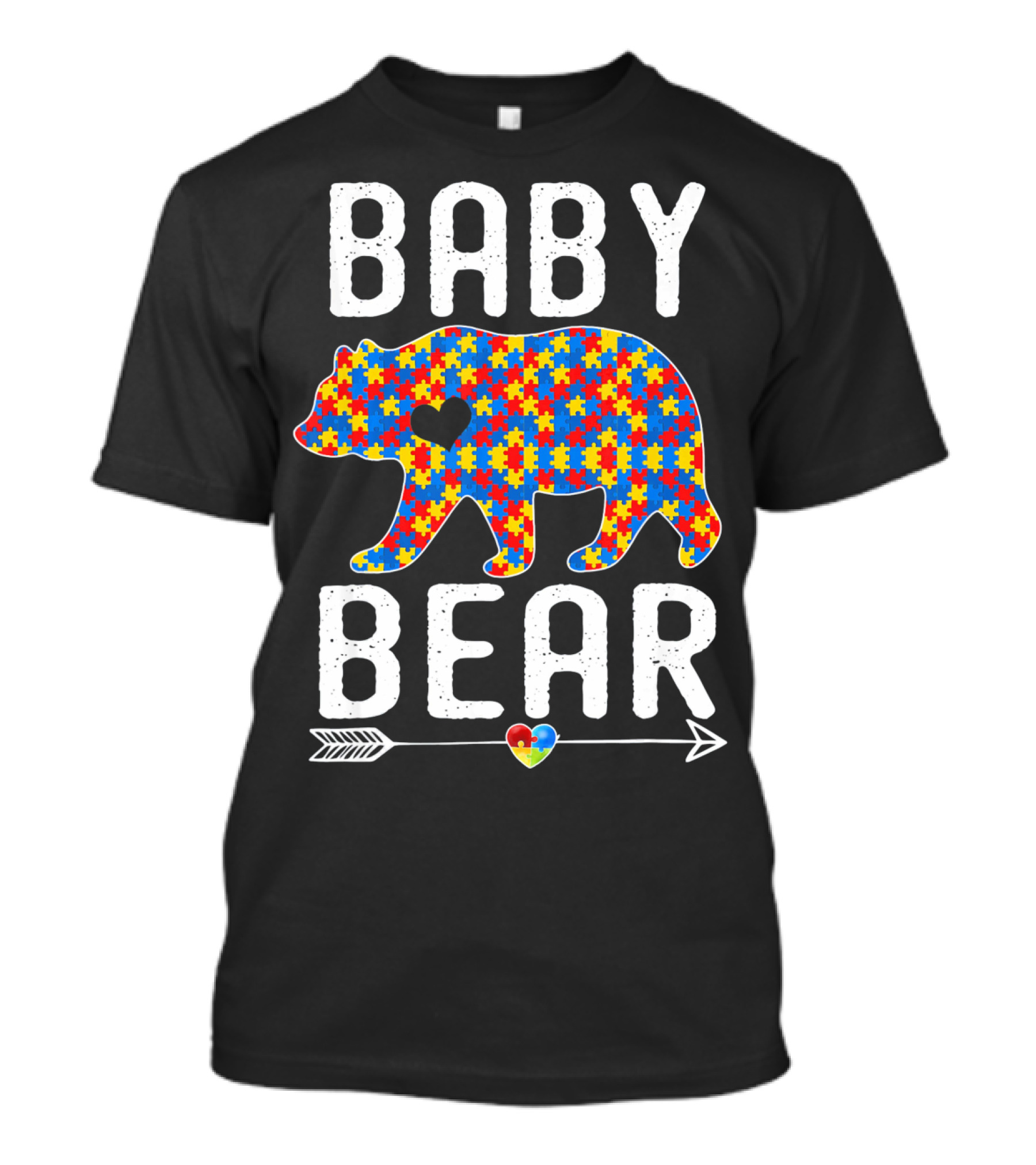 BABY BEAR Autism Puzzle Heart Awareness T-Shirt