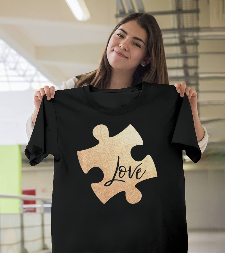 Autism Love Puzzle Piece Autism Awareness T-Shirt