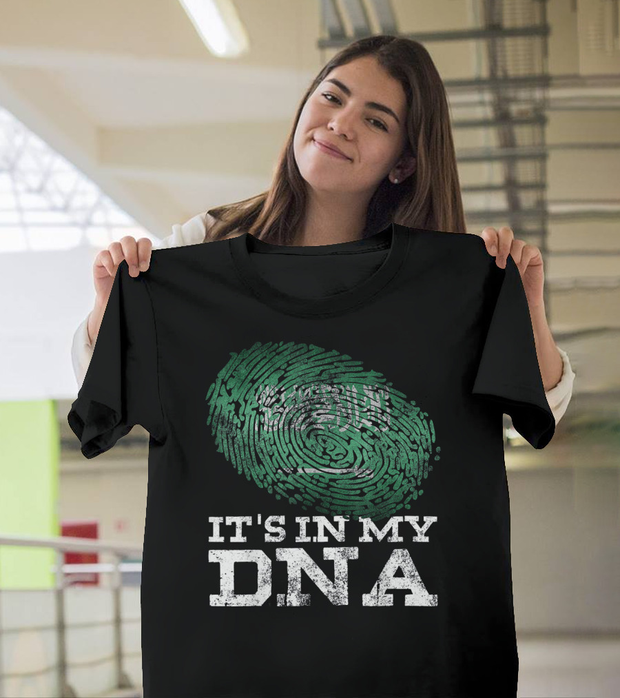 It's In My DNA Saudi Arabian Flag Fingerprint T-Shirt