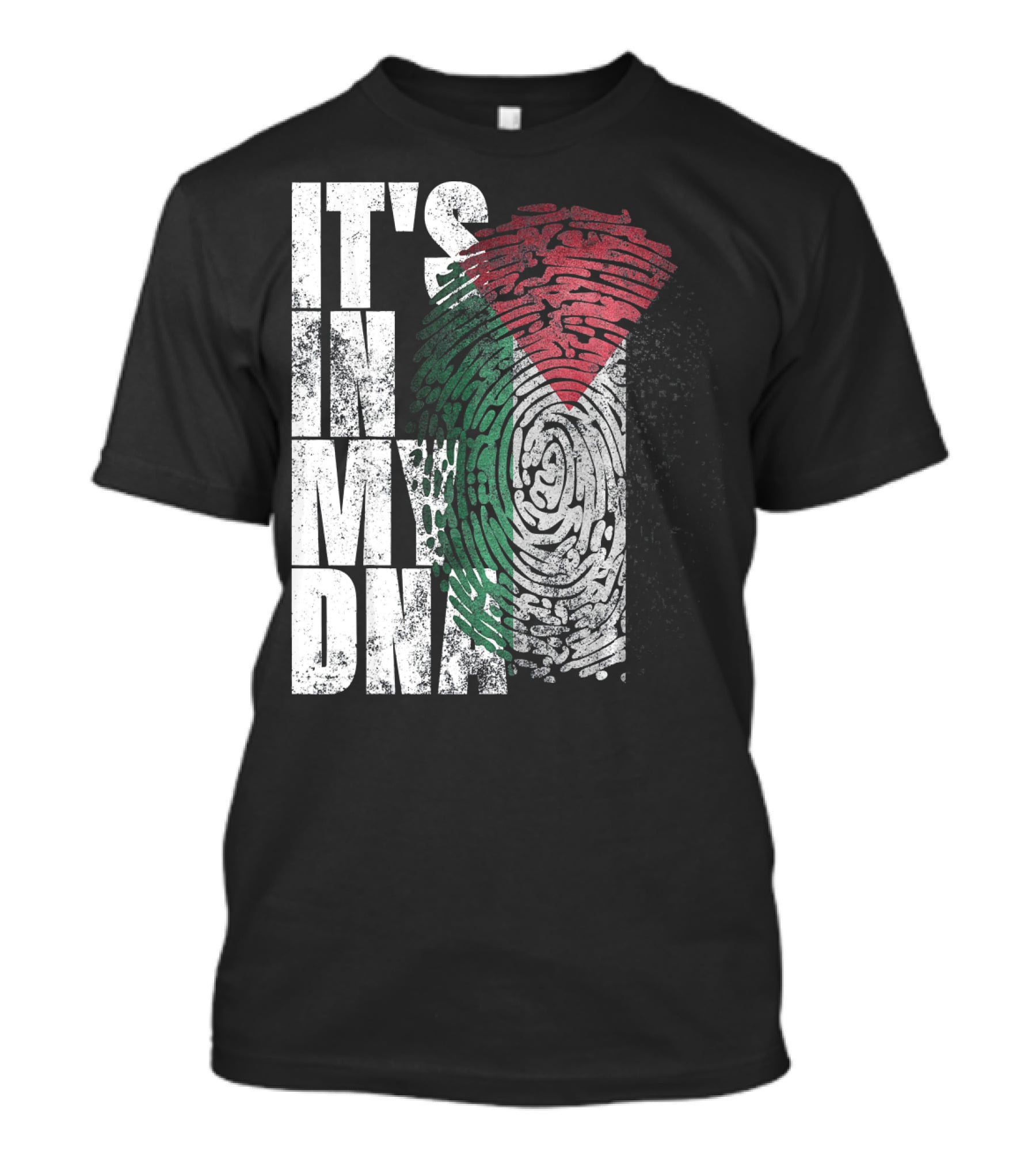 It's In My DNA Palestinian Flag Fingerprint T-Shirt