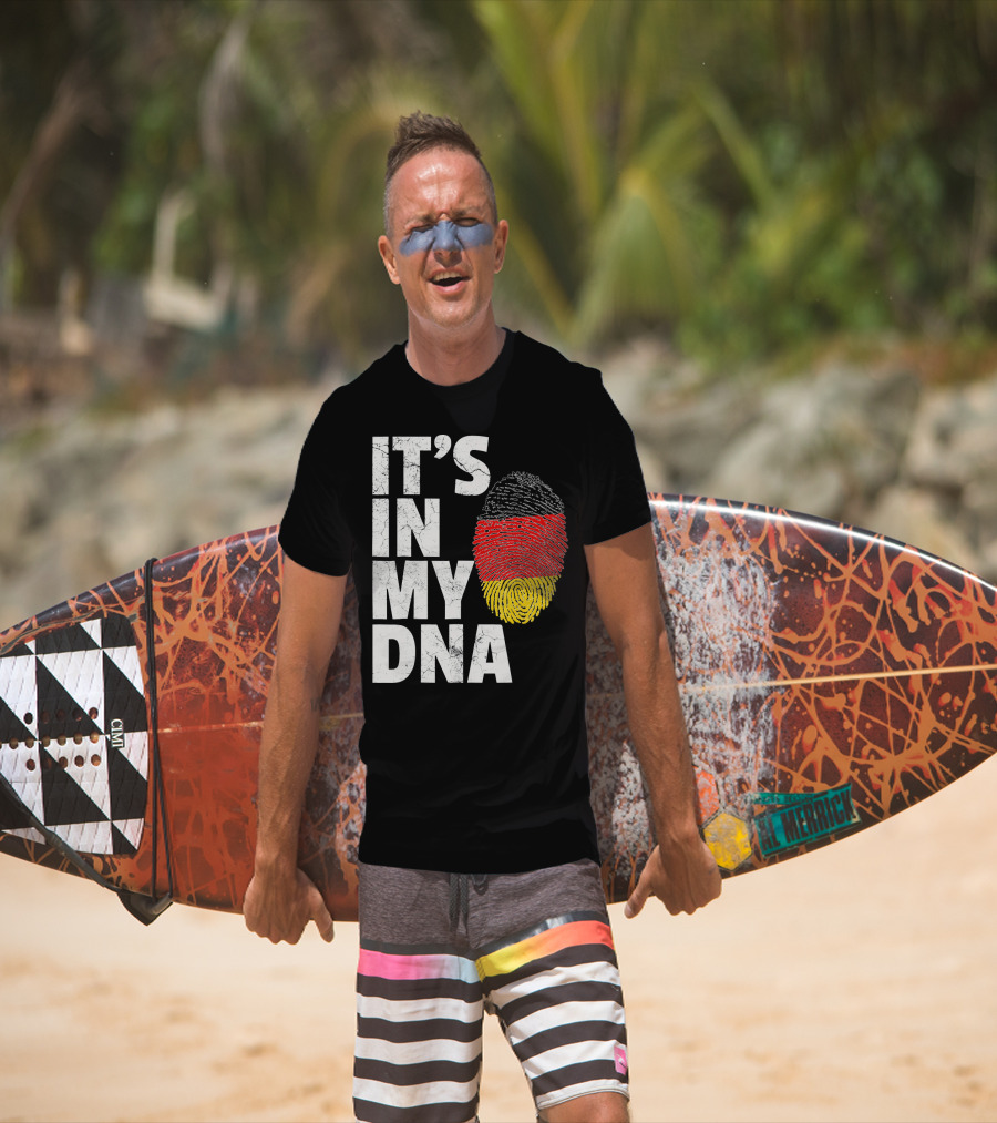 IT'S IN MY DNA German Flag Fingerprint Germany T-Shirt