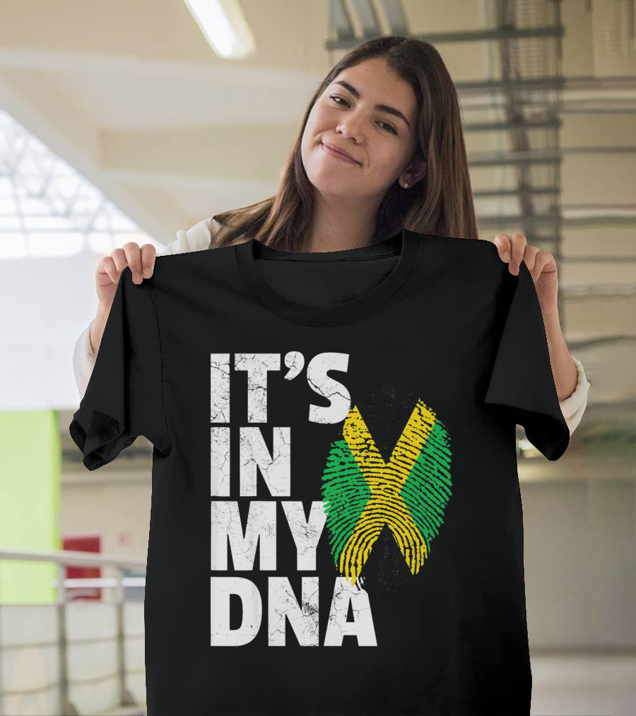 Its IN My Dna Jamaica Flag Jamaican Pride T-Shirt
