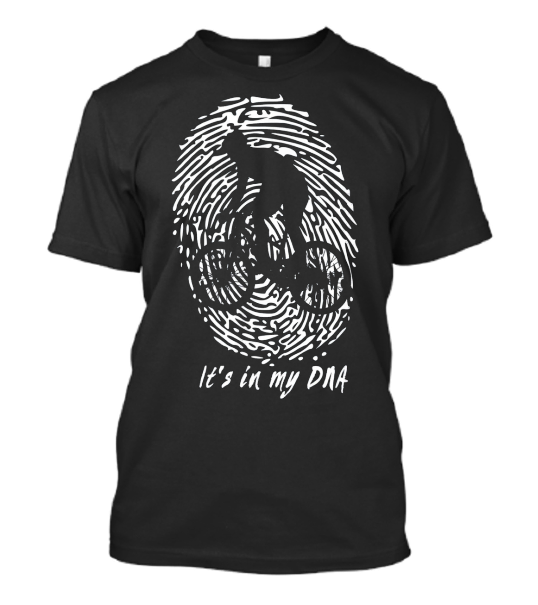 MTB It's In My DNA Fingerprint Cyclist T-Shirt
