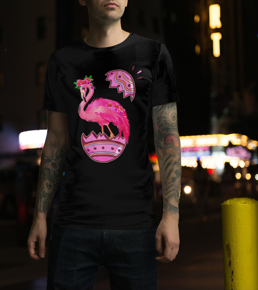 Flamingo Pink Easter Egg Delight T-Shirt