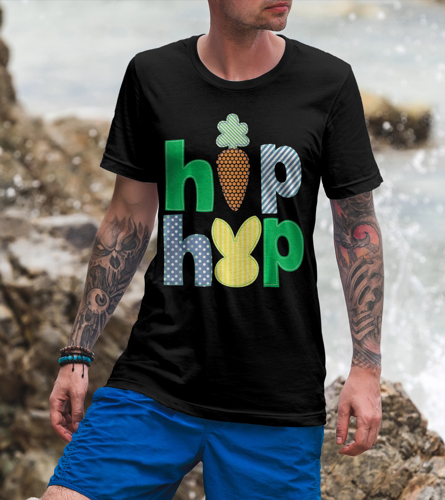 Hip Hop Bunny Carrot Easter T-Shirt
