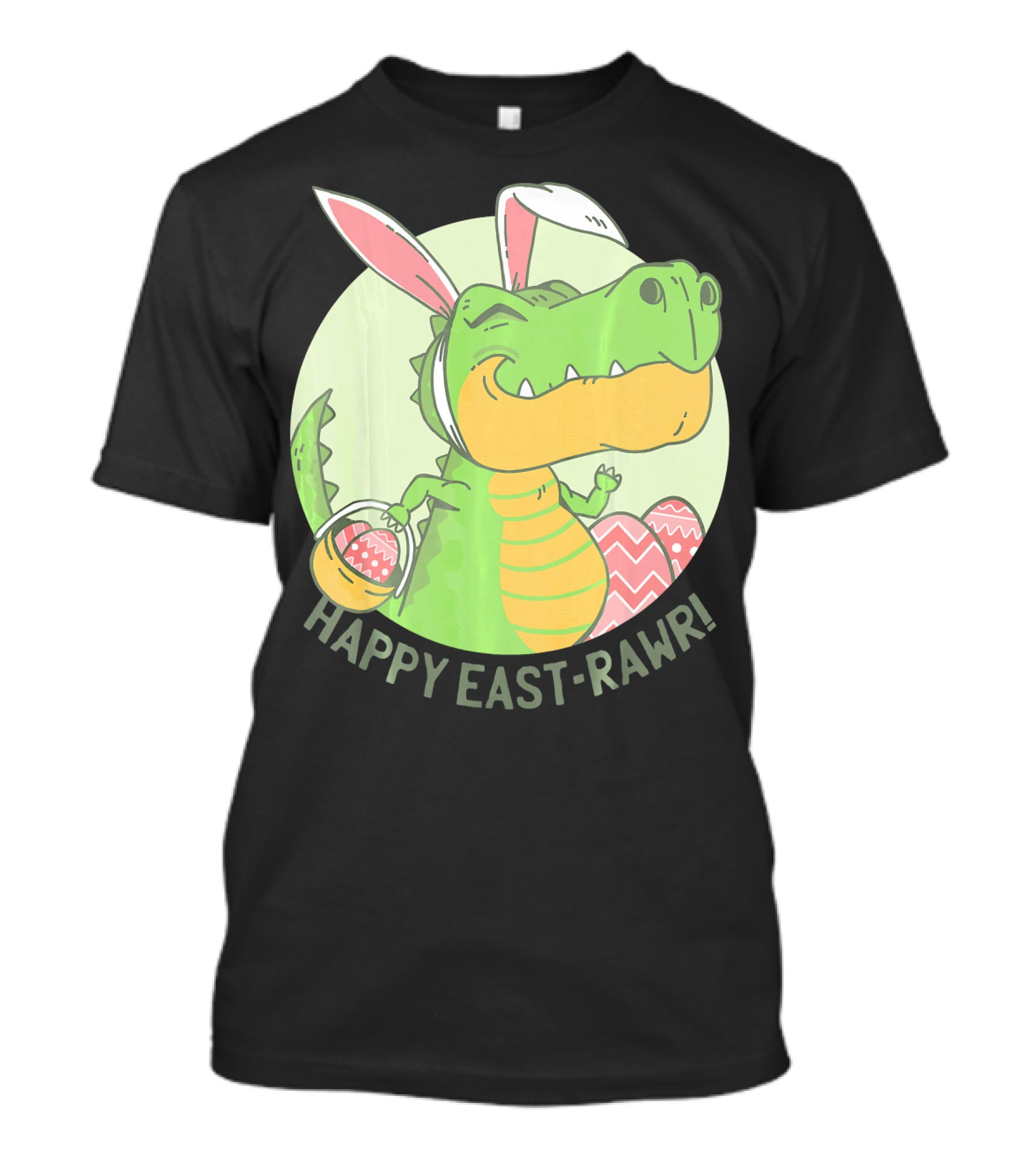 Happy East-RAWR Dinosaur Bunny T-Shirt