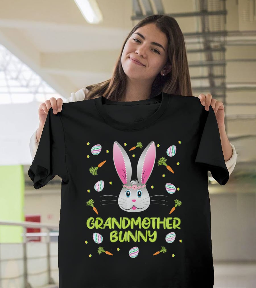 Grandmother Bunny Easter Egg Hunt T-Shirt
