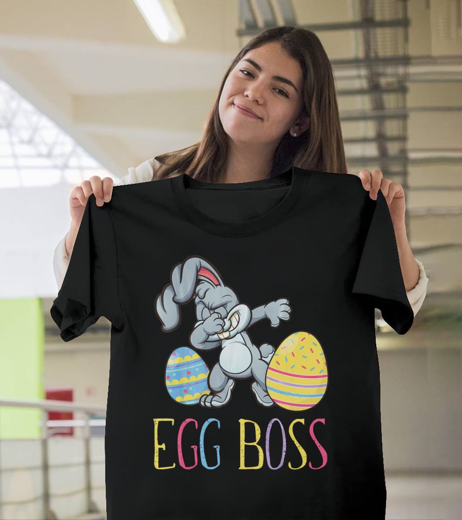 Dabbing Bunny Egg Boss Easter Fun T-Shirt