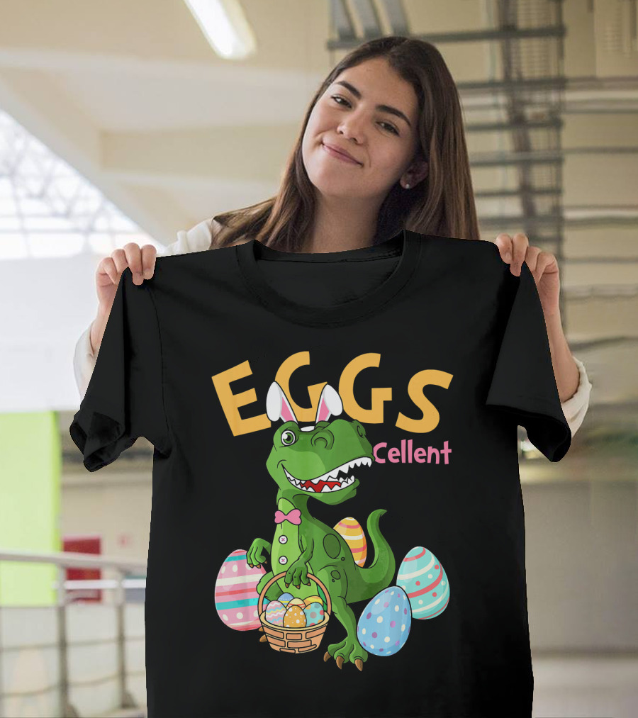 EGGSCellent Easter Bunny Rex Dinosaur T-Shirt
