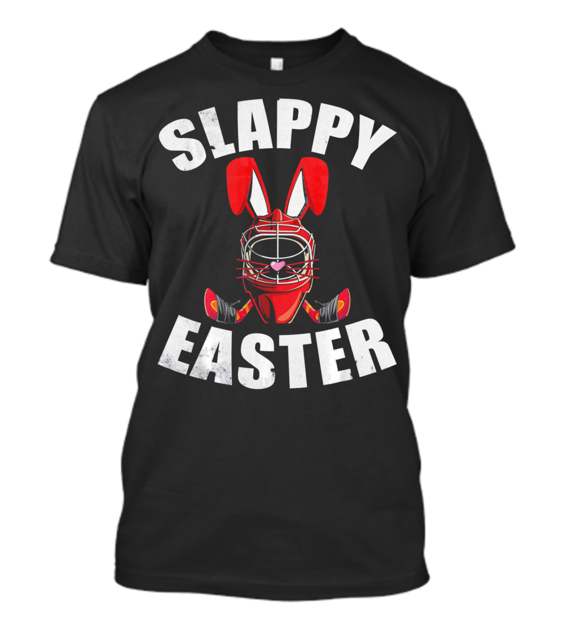 Slappy Easter Hockey Bunny Goalie Mask T-Shirt