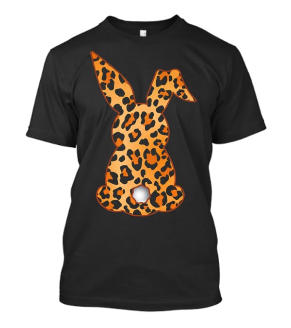 Bunny Leopard Print Floral Pattern Rabbit T-Shirt