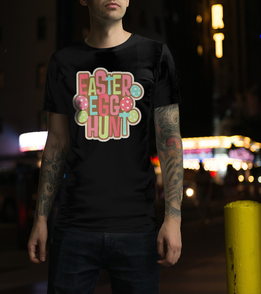 Easter Egg Hunt Begin Our With Polka Dot Eggs T-Shirt