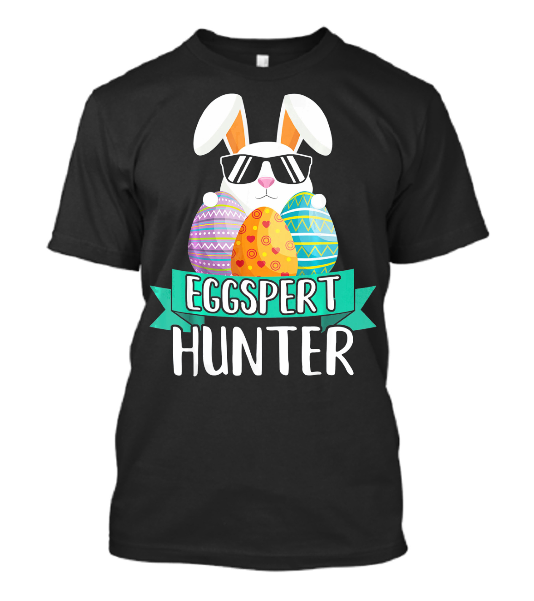 Eggspert Hunter Cool Bunny Easter Day T-Shirt