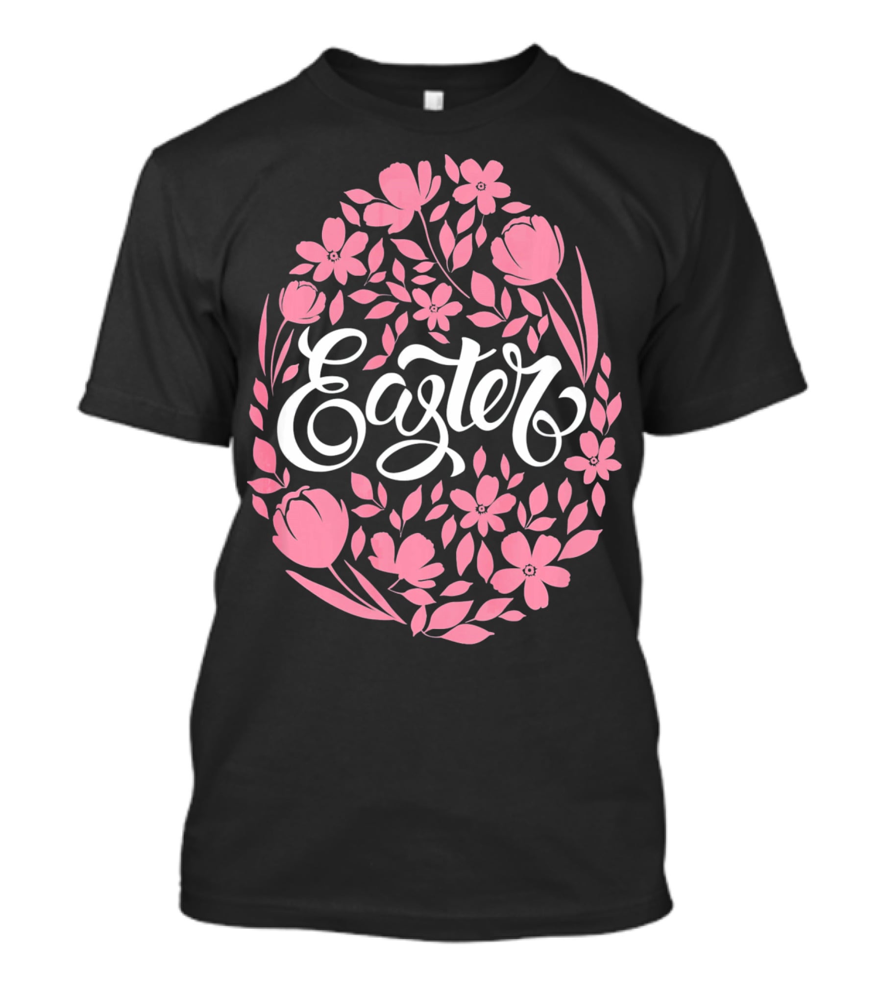 Easter Egg With Pink Flowers T-Shirt