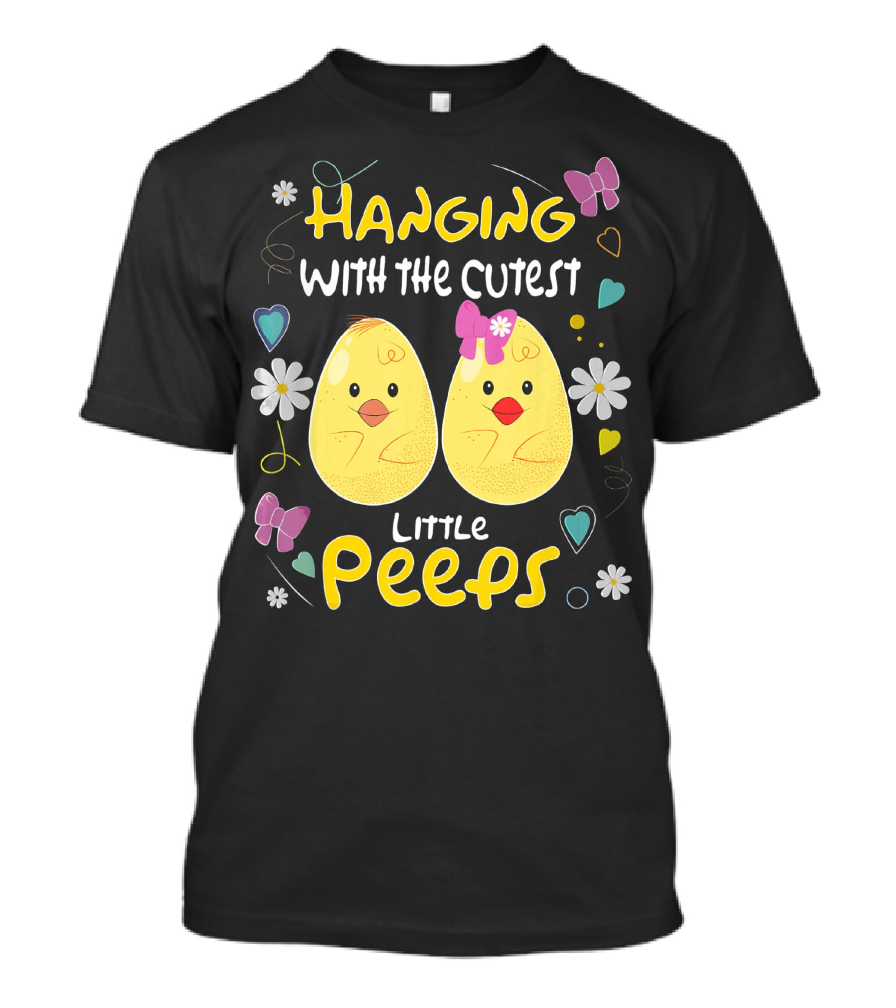 Hanging With The Cutest Little Peeps Teacher Easter T-Shirt