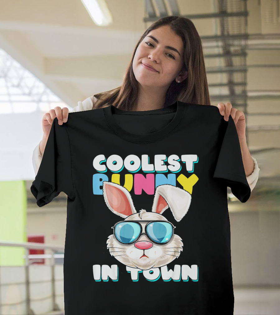 Coolest Bunny In Town Easter Bunny Costume T-Shirt
