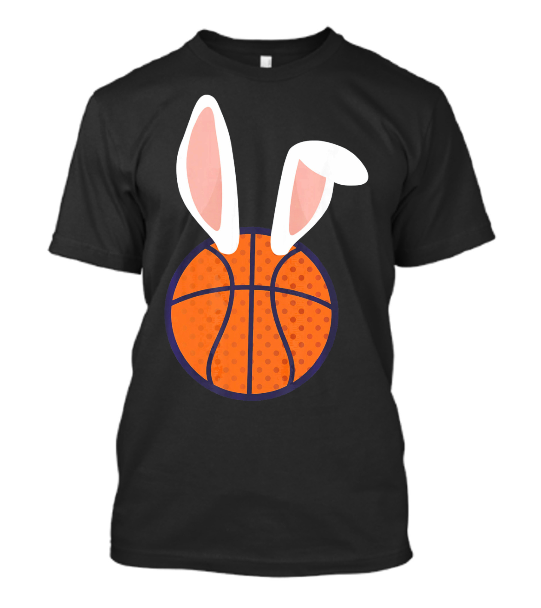 Basketball Bunny Ears Easter Slam Dunk Fun T-Shirt