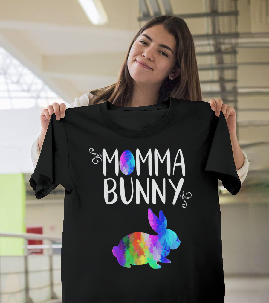 Momma Bunny Rainbow T-Shirt