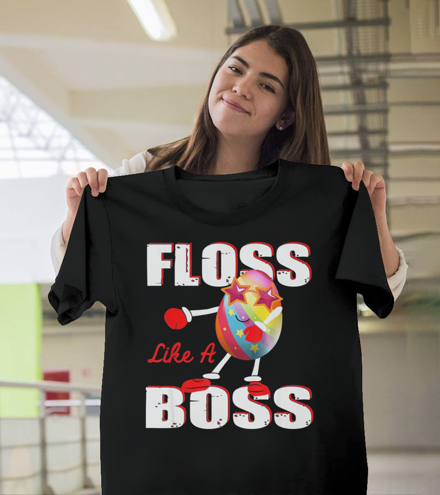 Floss Like A Boss Rainbow Star Egg T-Shirt