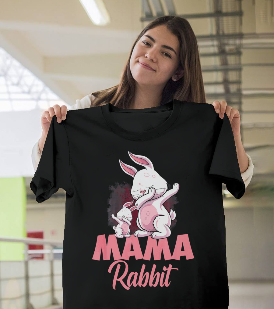 Mama Rabbit Matching Family Bunny Mama Rabbit T-Shirt