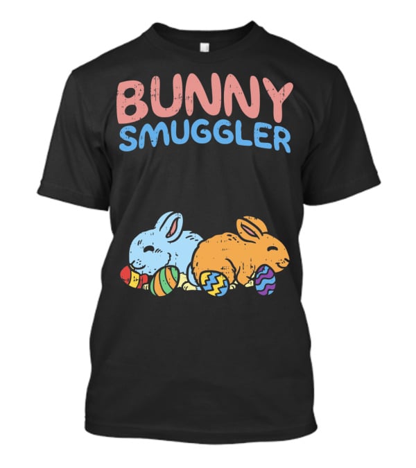 Bunny Smuggler Twins Easter Pregnancy T-Shirt