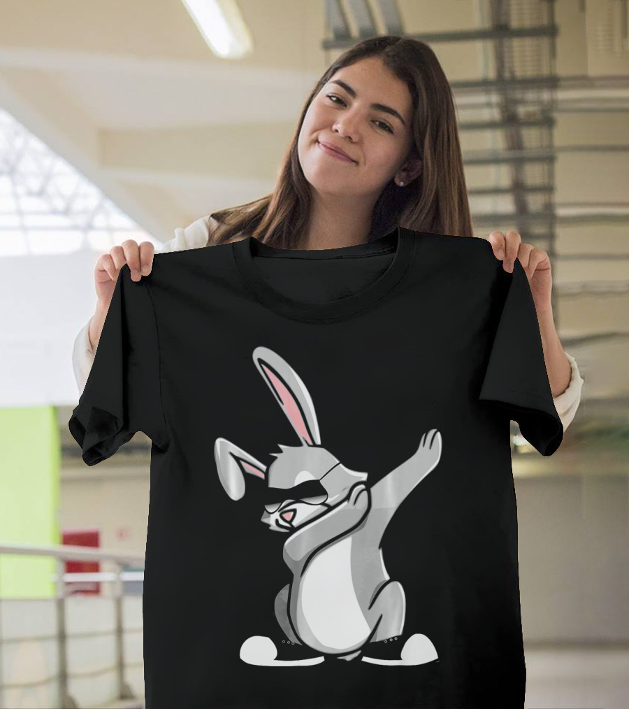 Easter Dab Bunny Women's Sunglasses Cute Rabbit Dancing T-Shirt