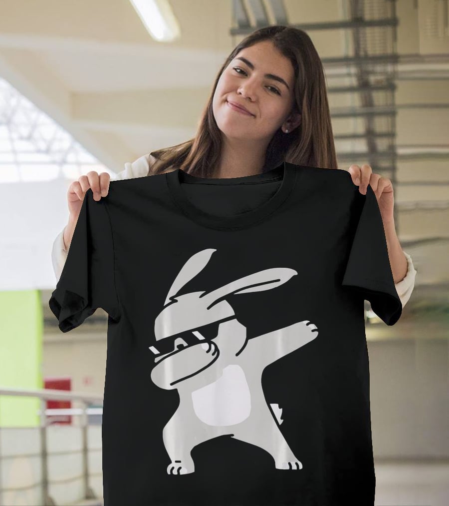 Happy Easter Day Cool Dabbing Rabbit T-Shirt