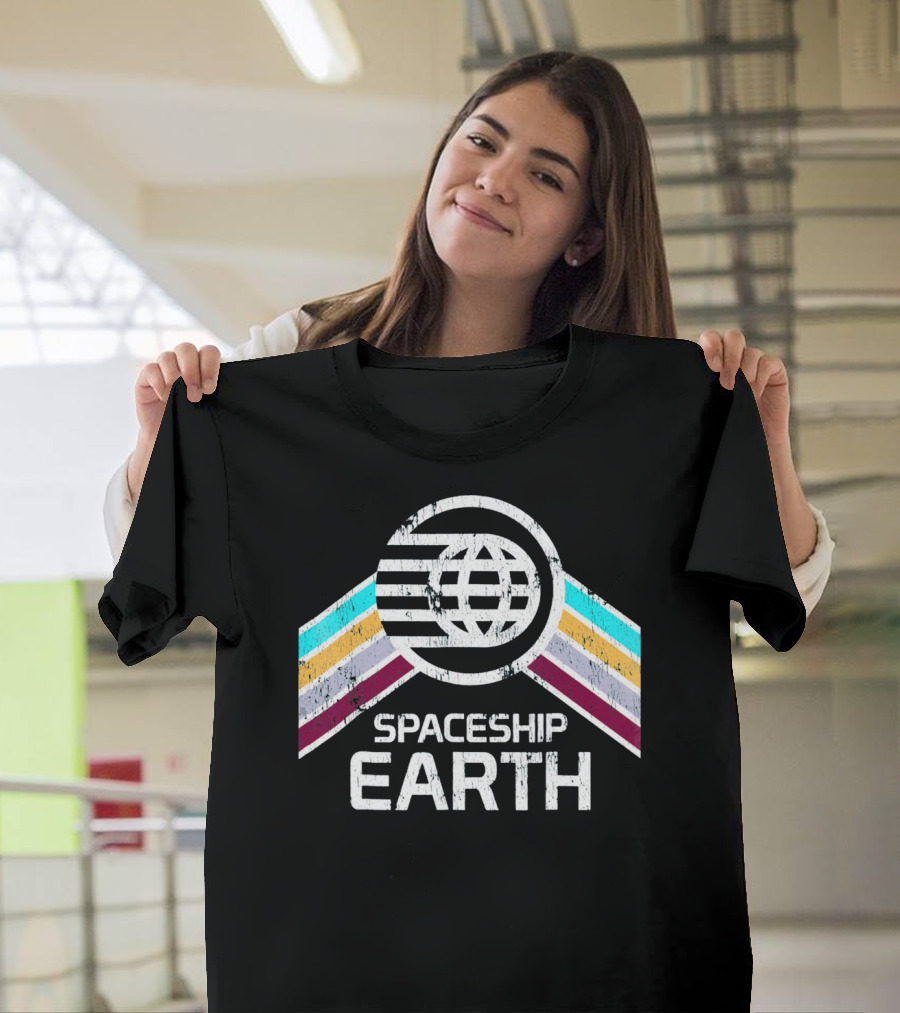 Spaceship Earth Retro T-Shirt