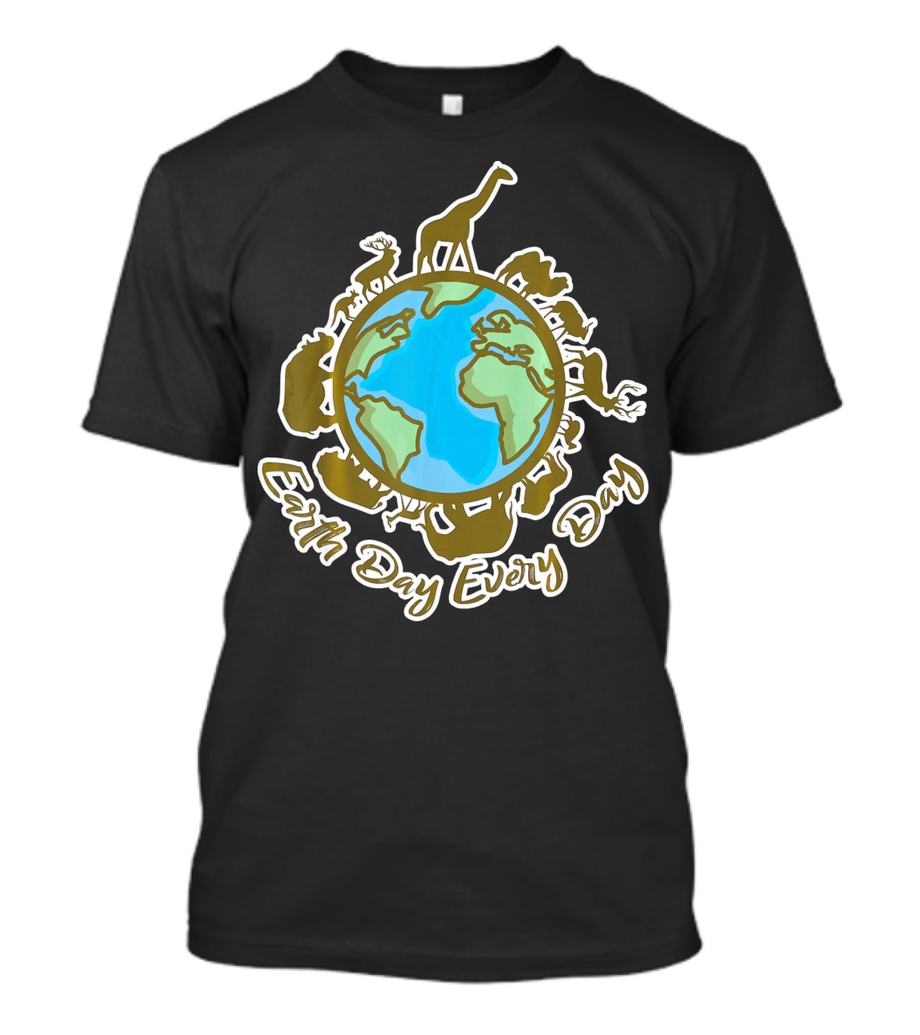 Earth Day Every Day With Animal World T-Shirt