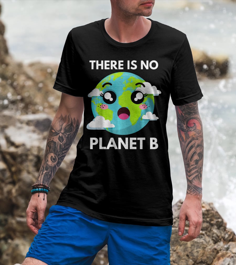 There Is No Planet B Kawaii Fridays For Future Climate Earth T-Shirt