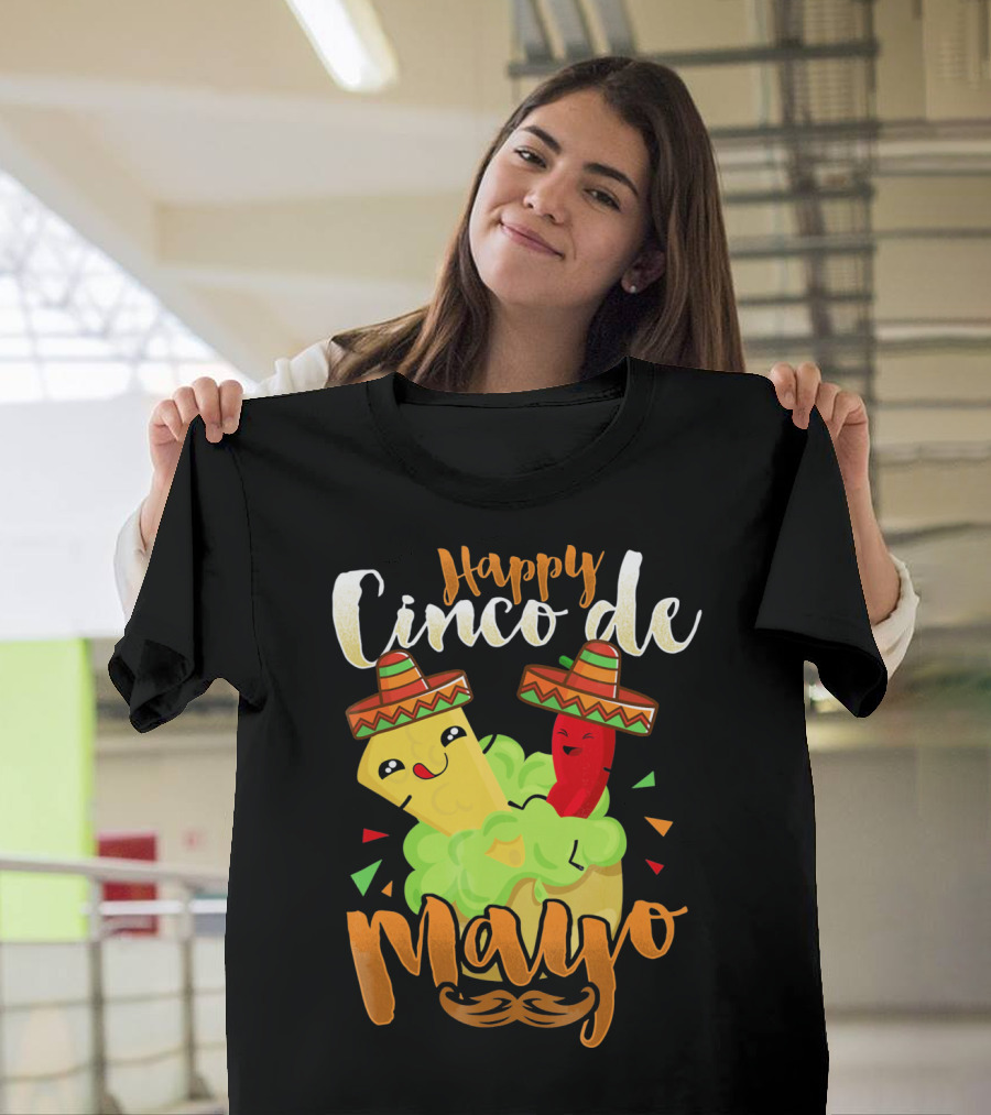 Happy Cinco De Mayo Nacho Guacamole Cinco de Mayo T-Shirt