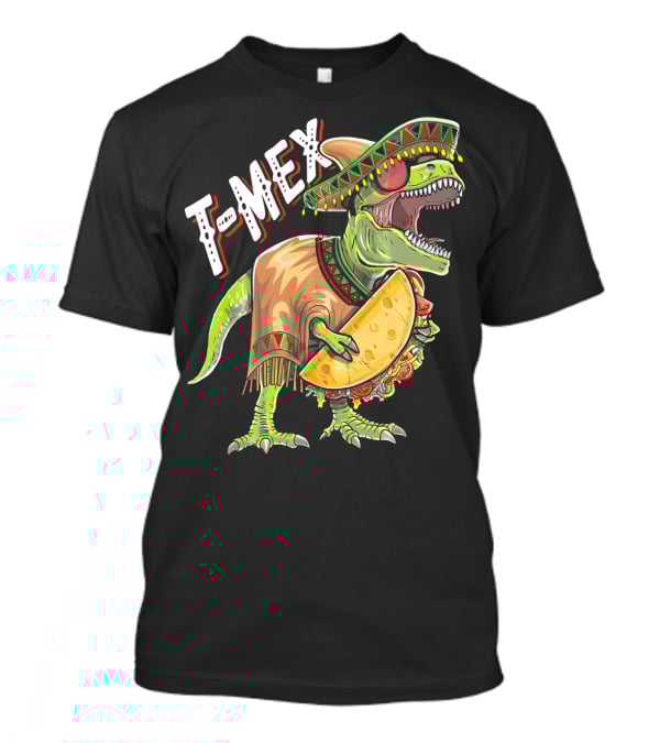 T-Mex Cinco De Mayo Dinosaur Taco Fiesta T-Shirt