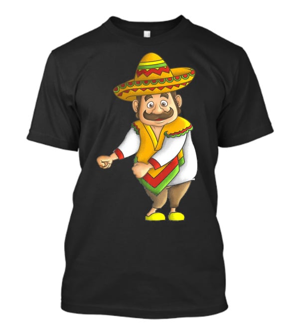 Flossing Mariachi Cute Cinco De Mayo Sombrero Dance Fiesta T-Shirt