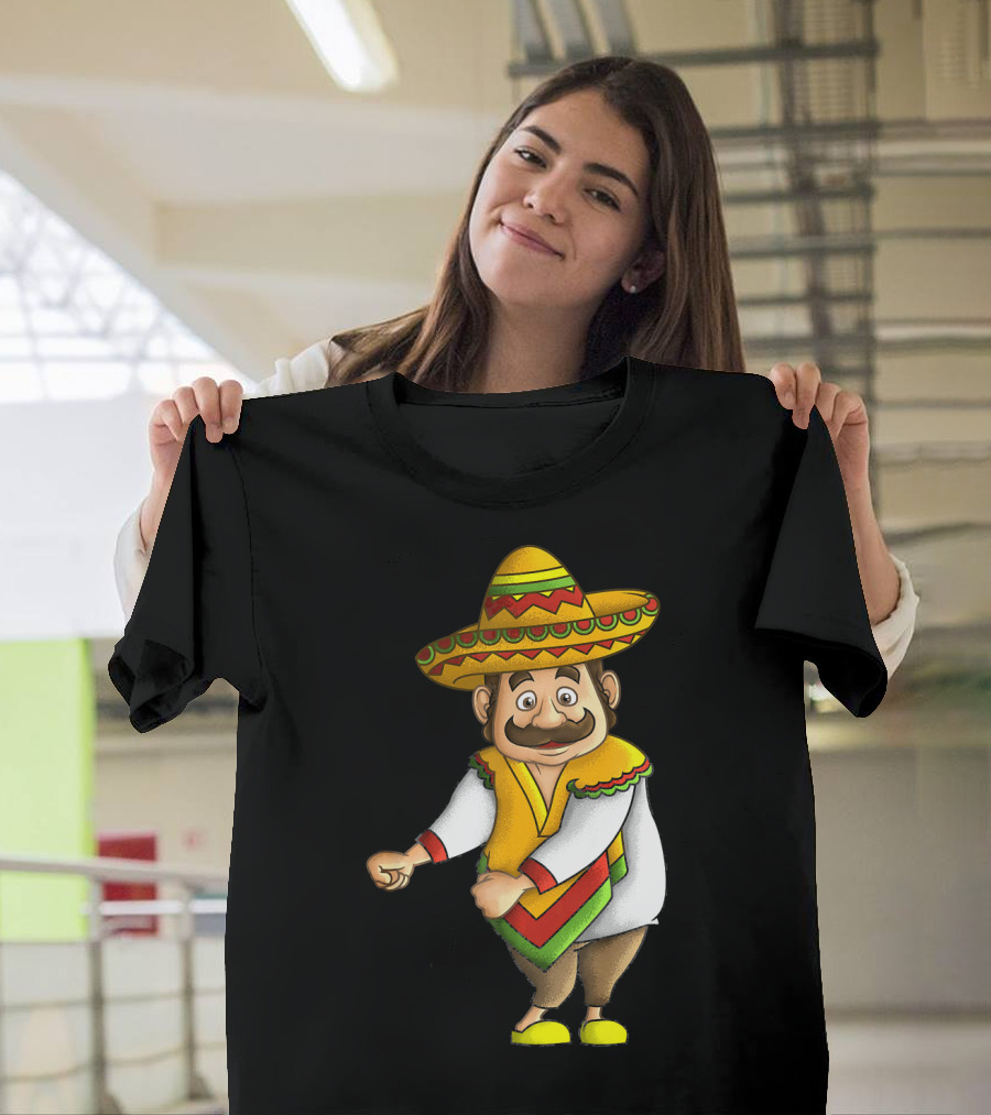 Flossing Mariachi Cute Cinco De Mayo Sombrero Dance Fiesta T-Shirt
